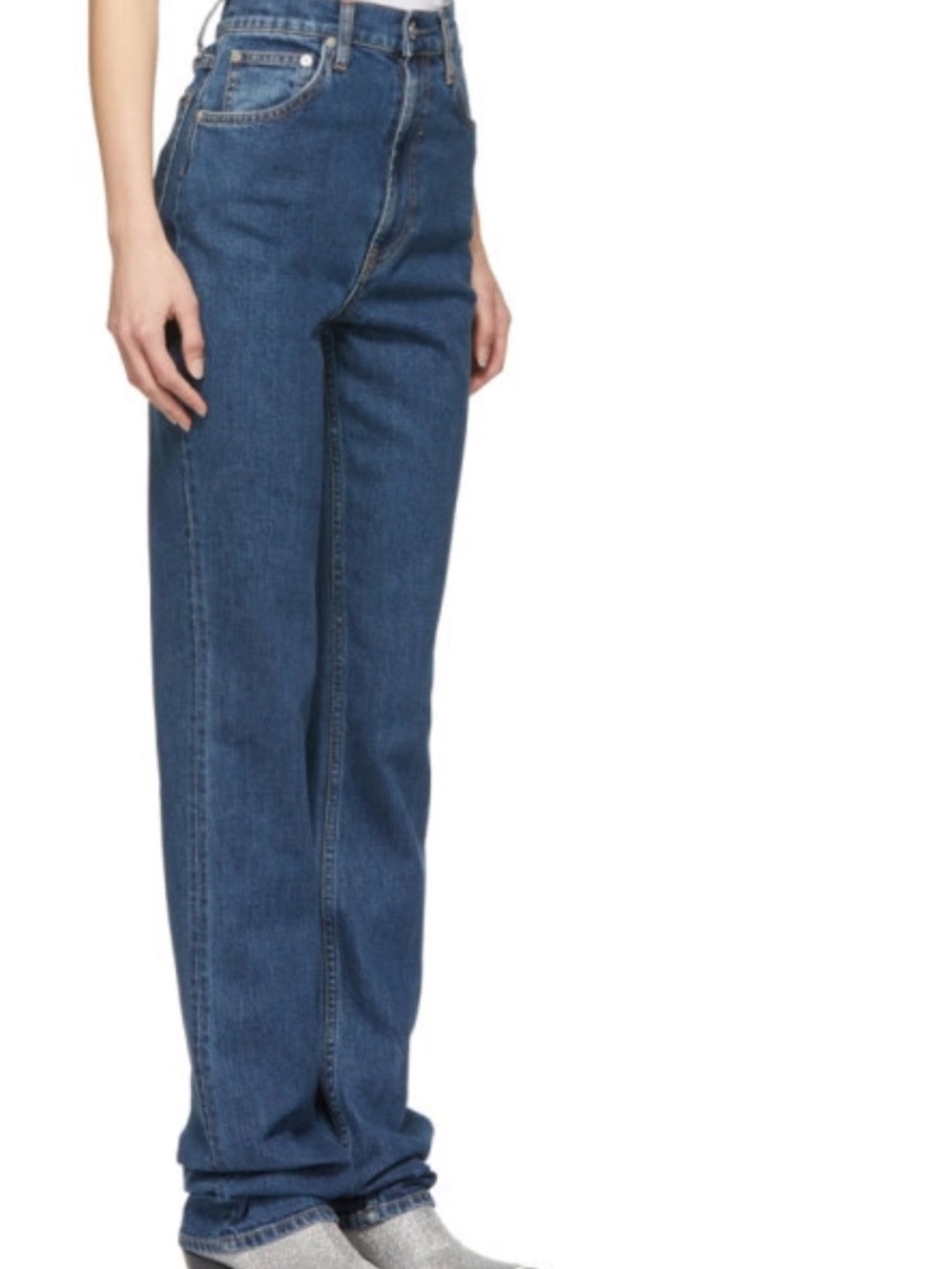 Helmut Lang Femme Hi Bootcut Indigo Denim Jeans - Picture 2 of 10